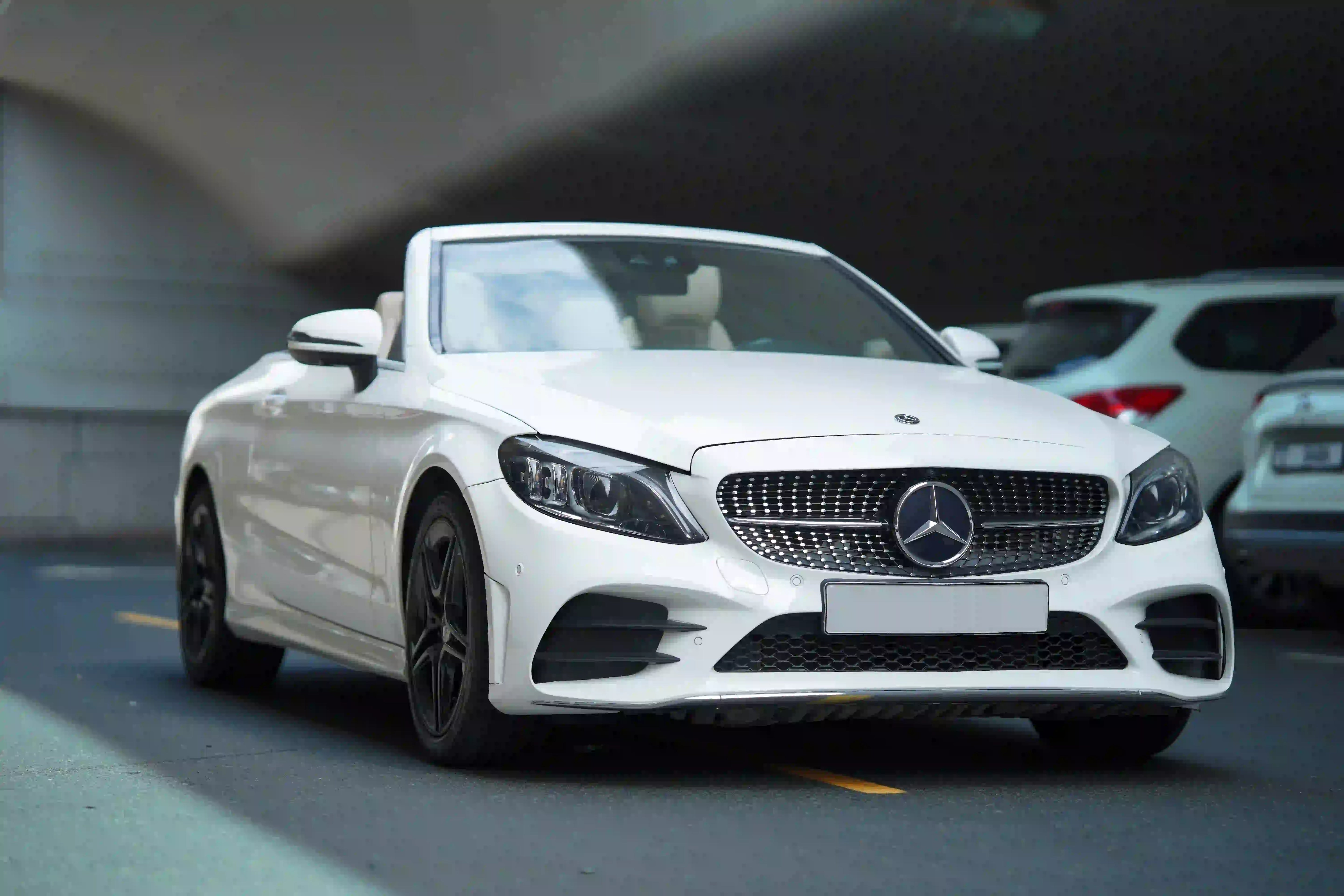 Mercedes C300 convertible 2021 White